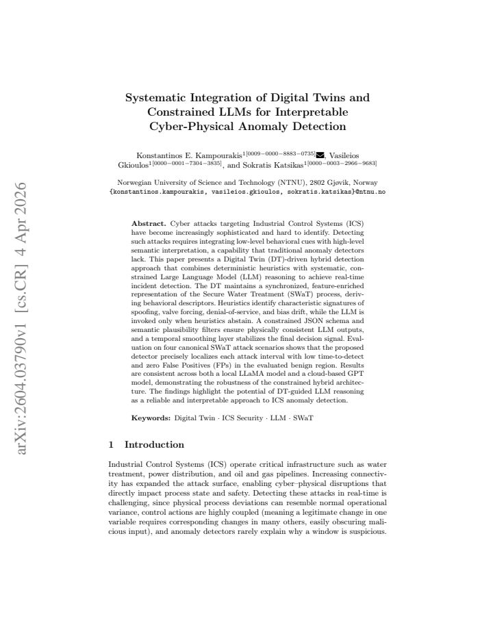 First page