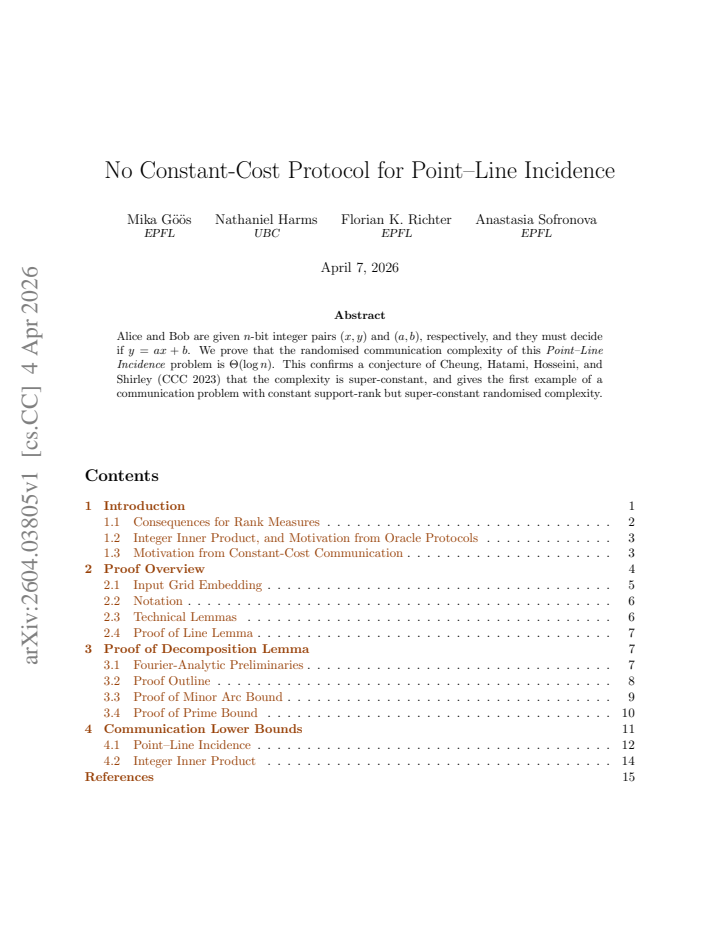 First page