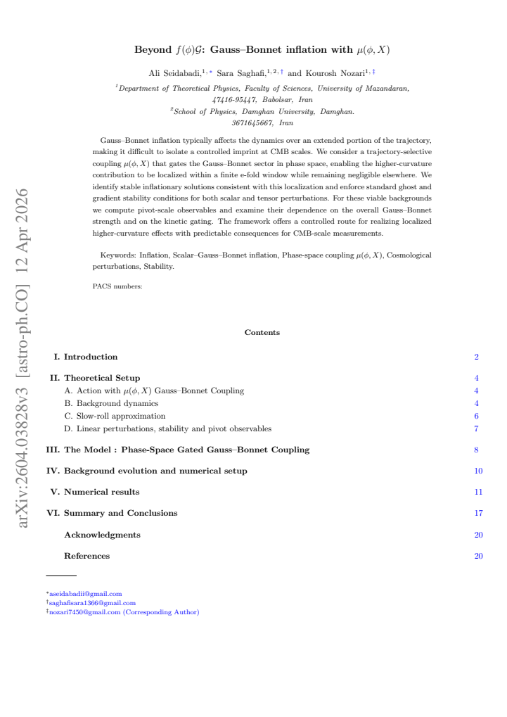 First page