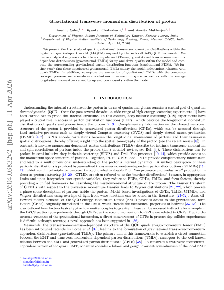 First page
