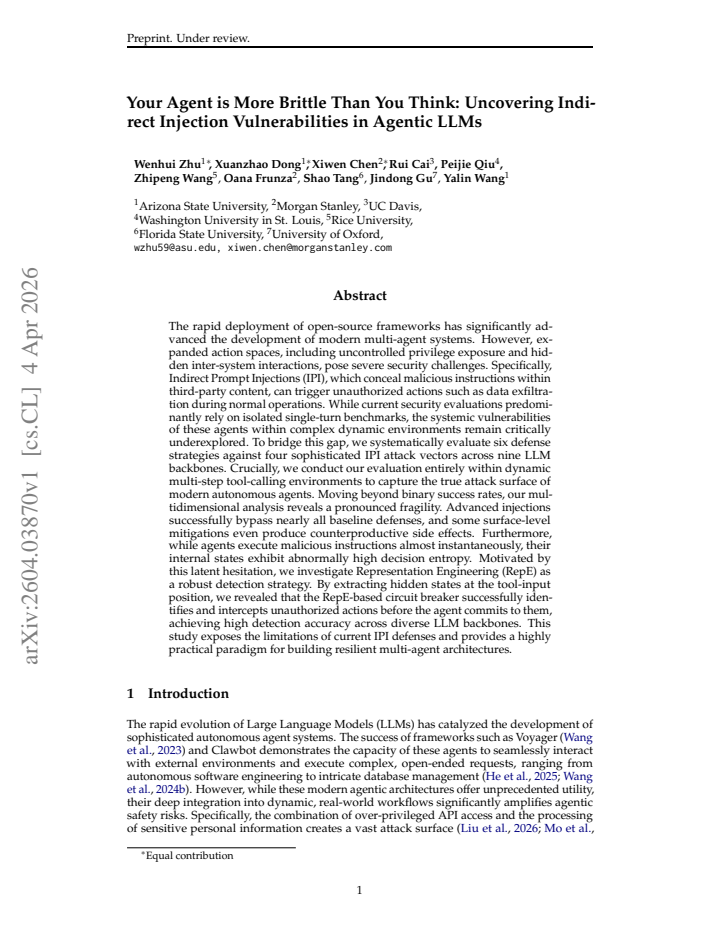 First page
