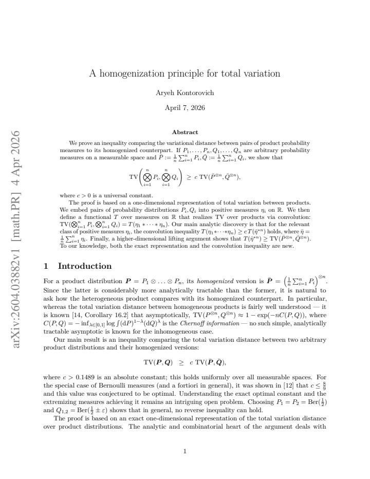 First page