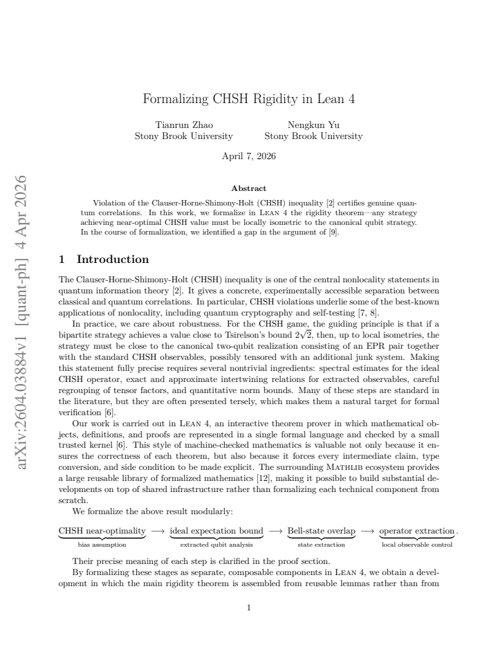 First page