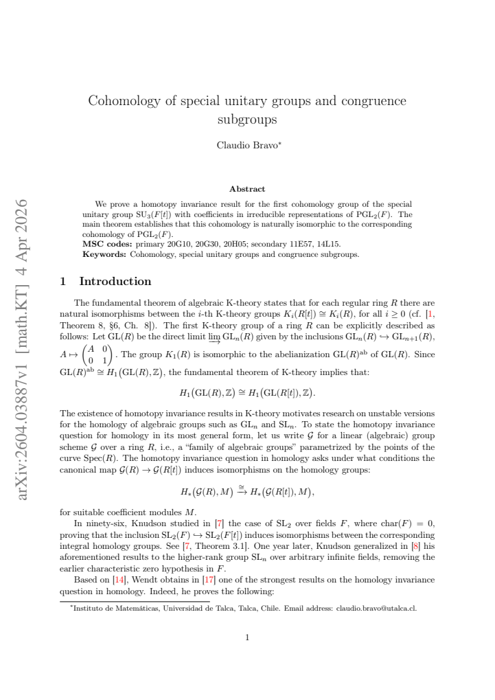 First page