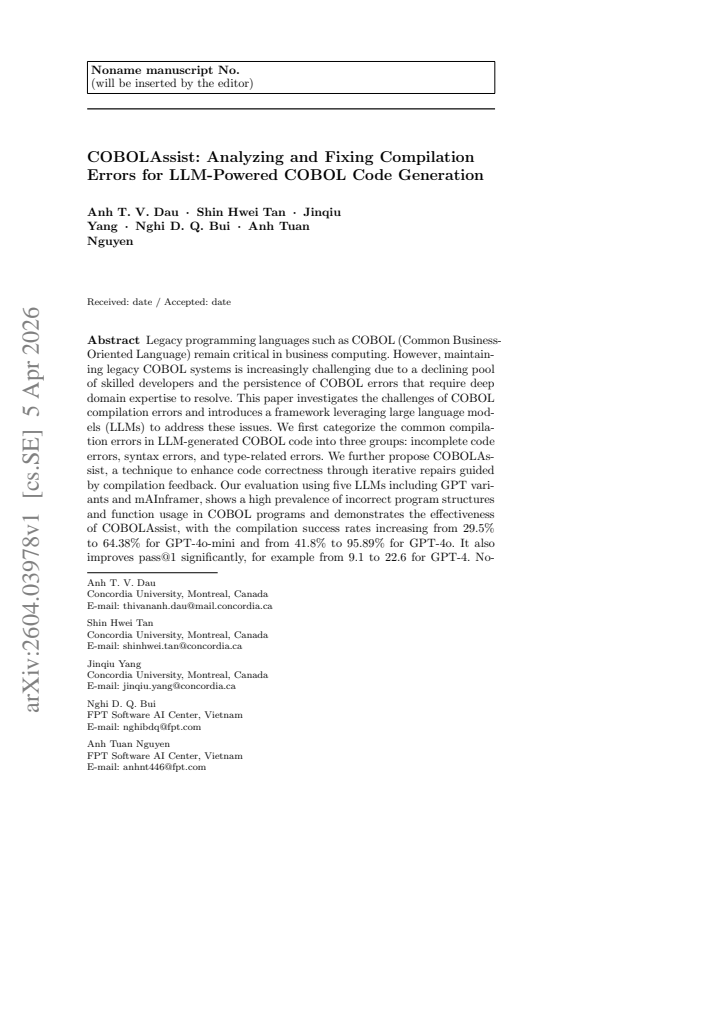 First page