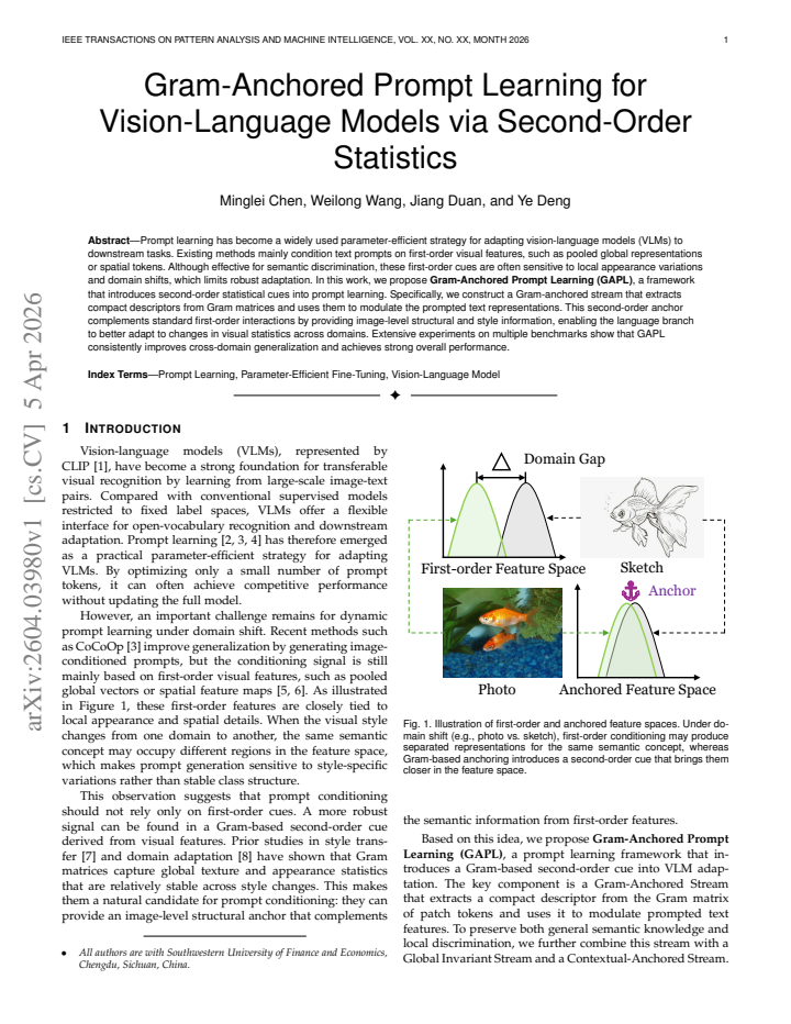 First page