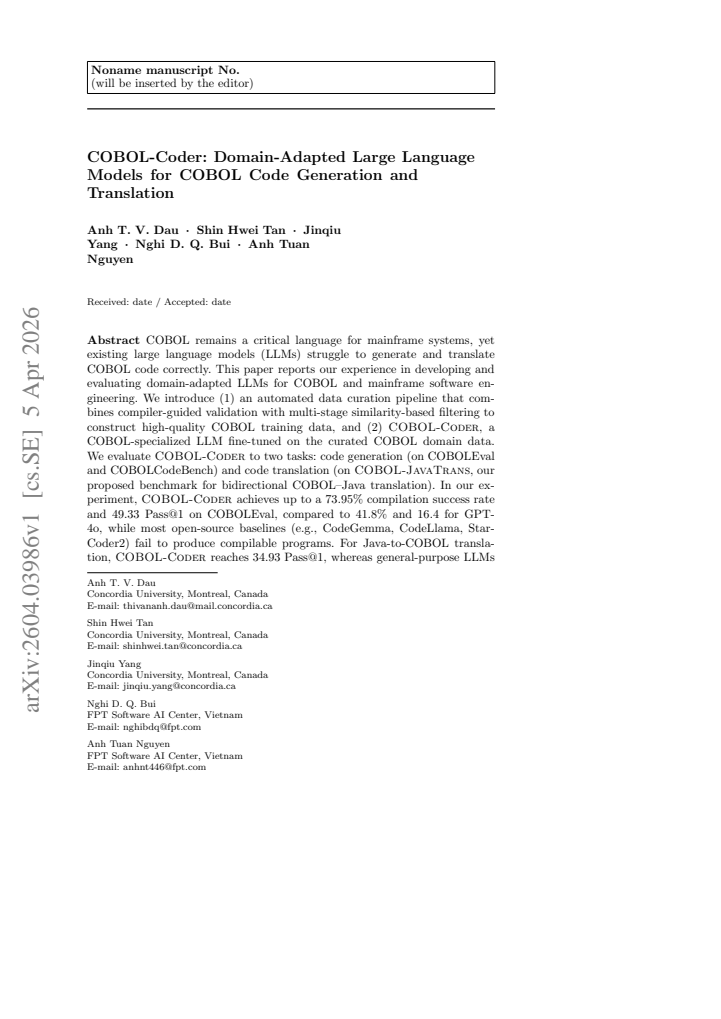 First page