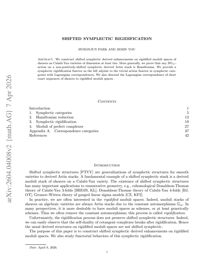 First page