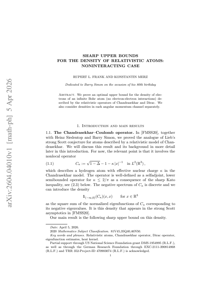 First page
