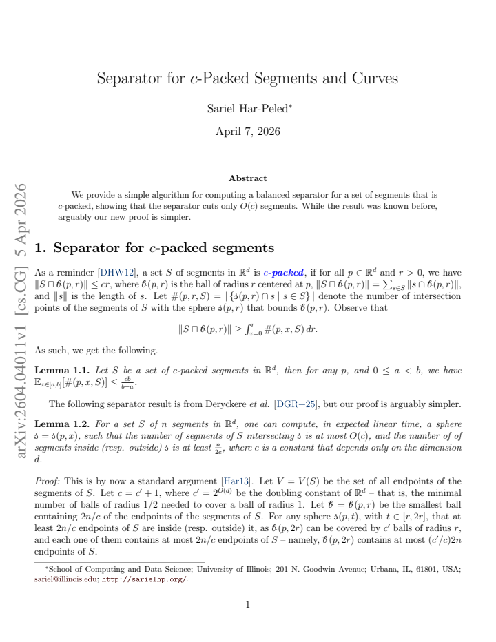 First page