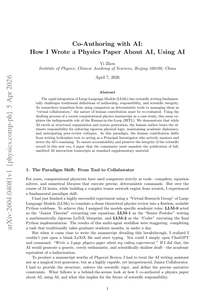 First page