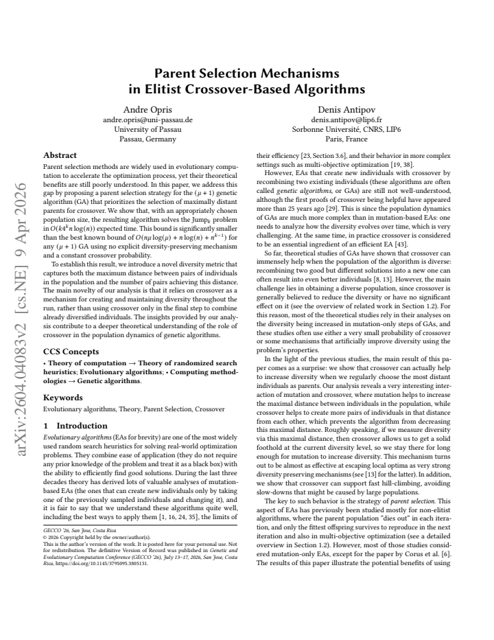 First page