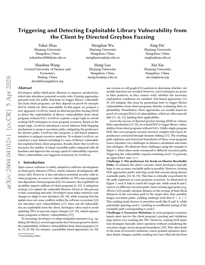 First page