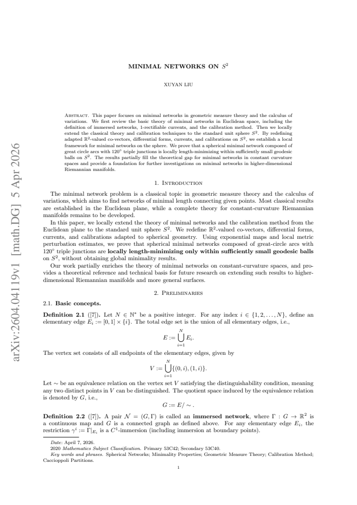 First page