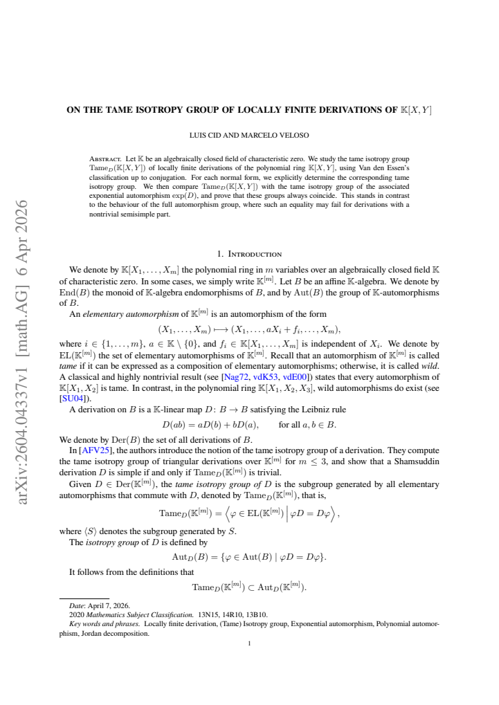 First page