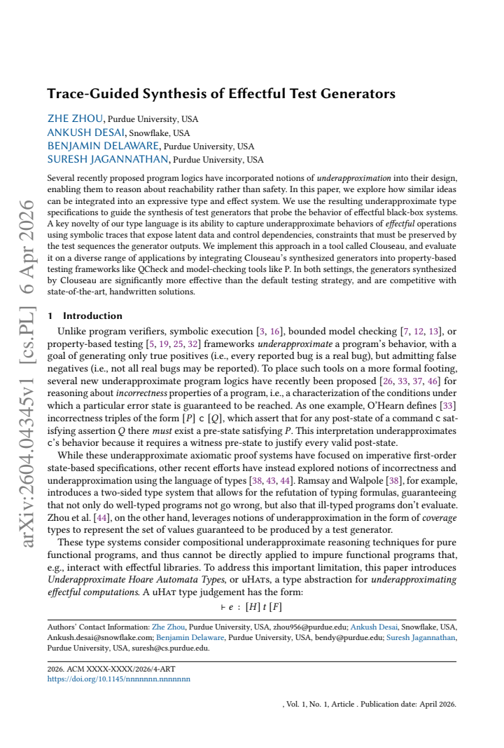 First page