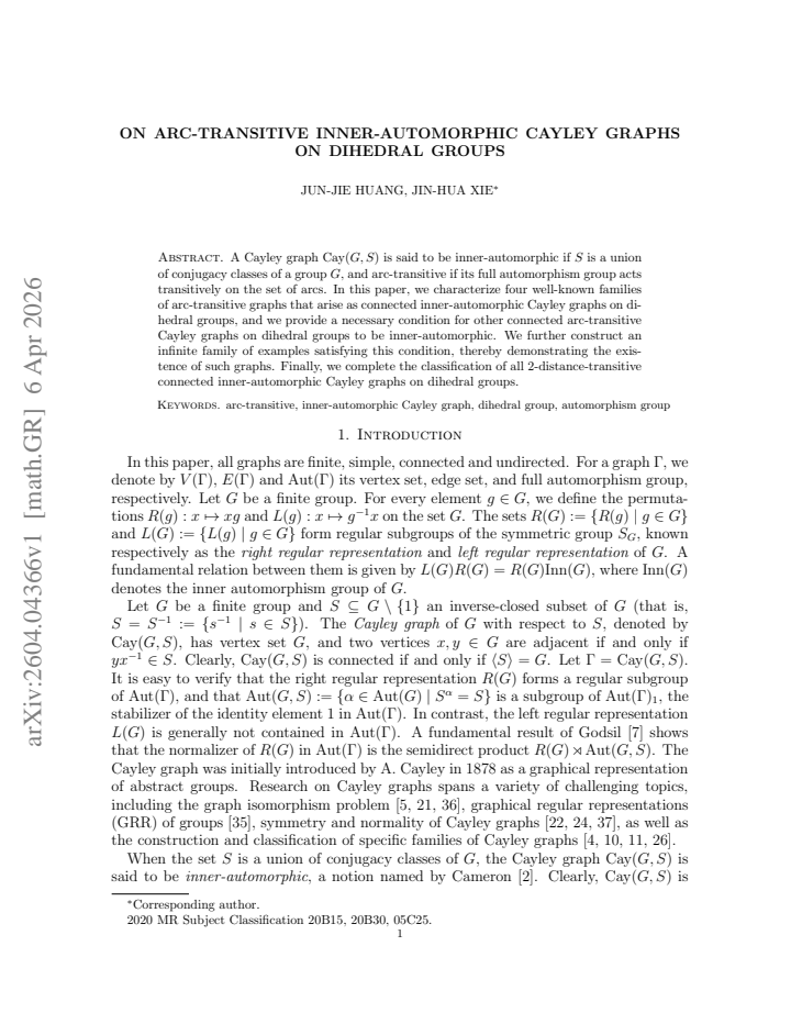 First page