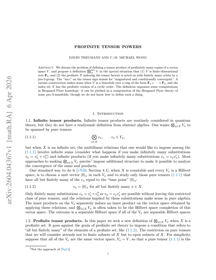 First page