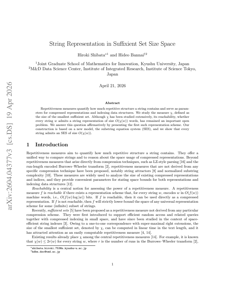 First page