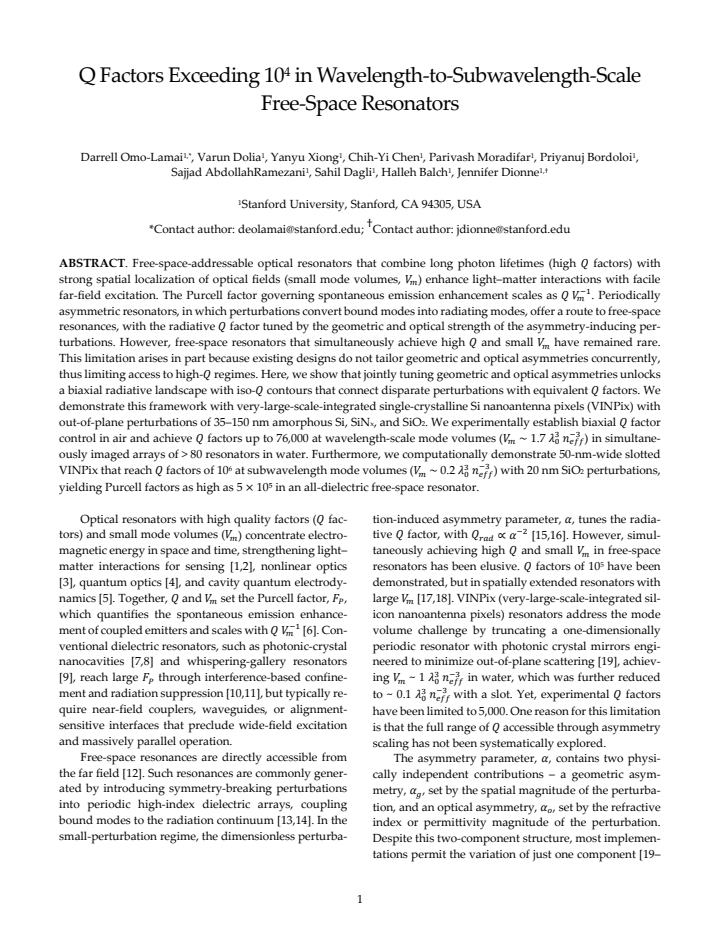 First page