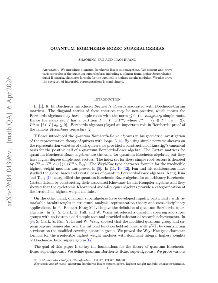 First page
