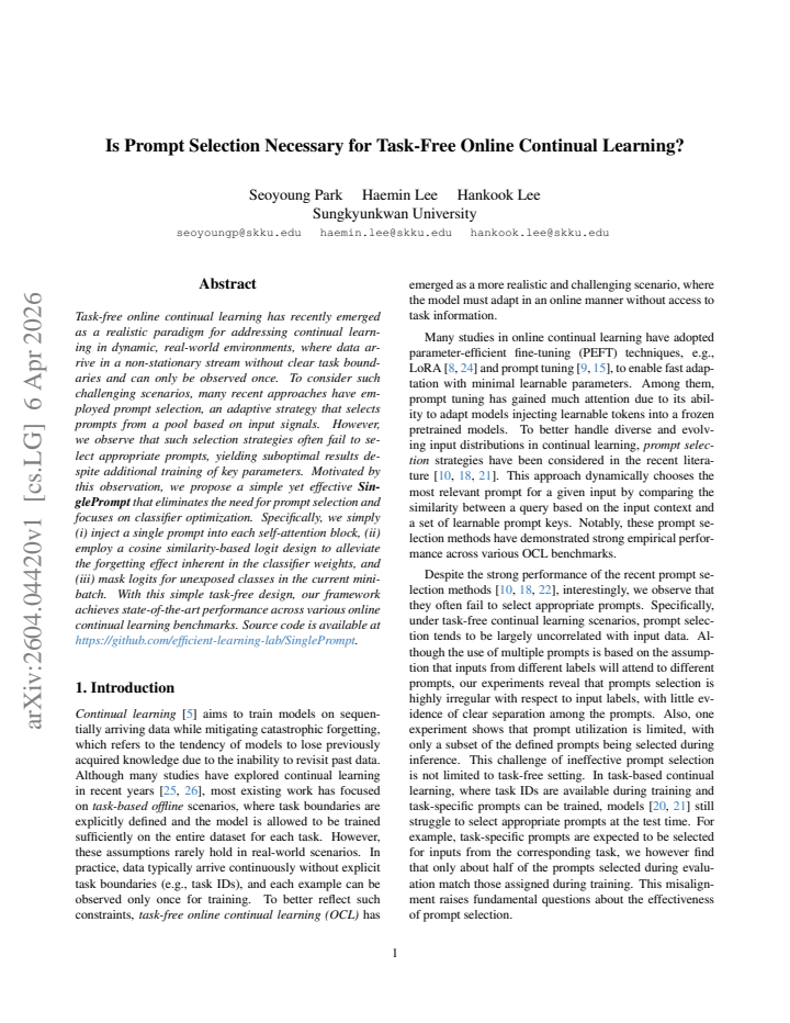 First page