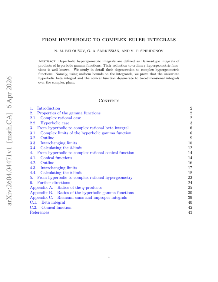 First page