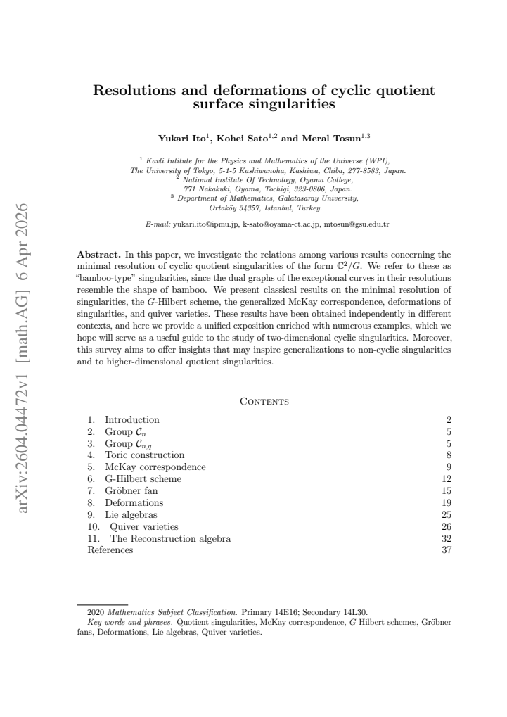 First page