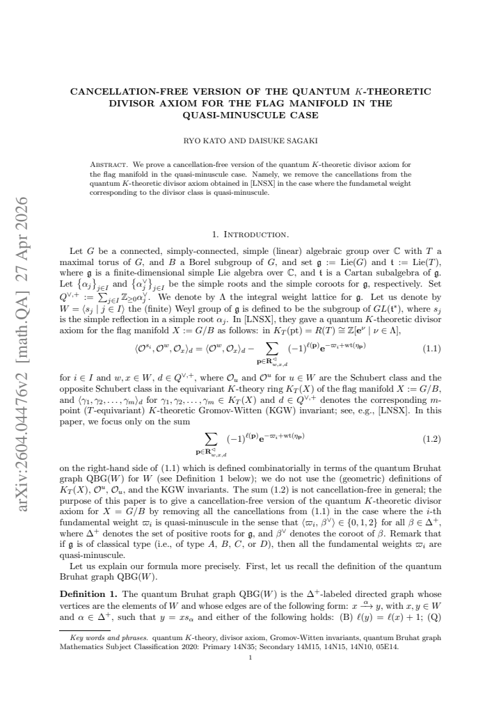 First page
