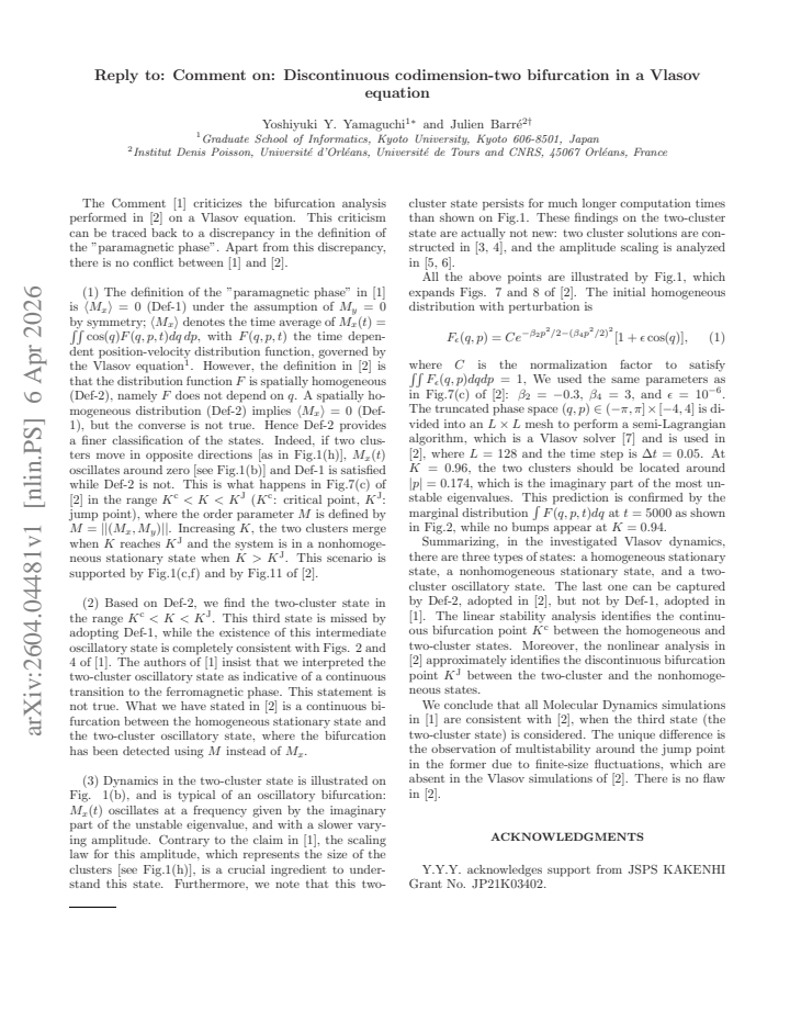 First page