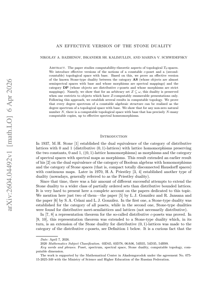 First page