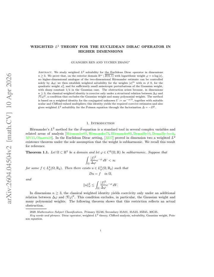 First page