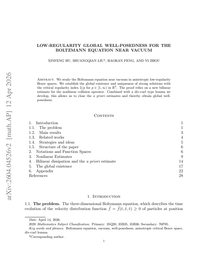 First page