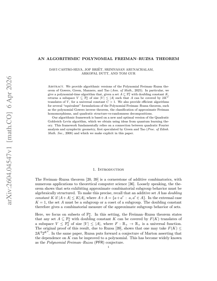 First page