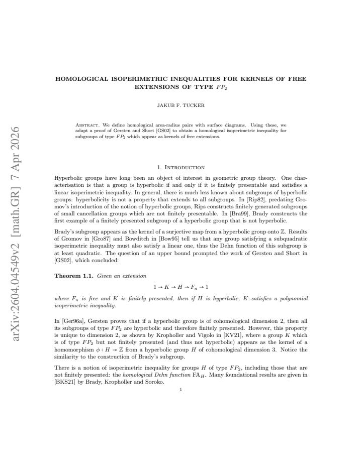 First page