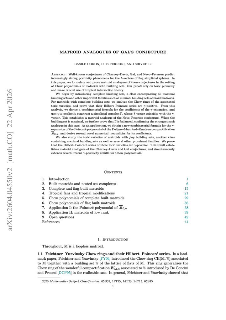 First page