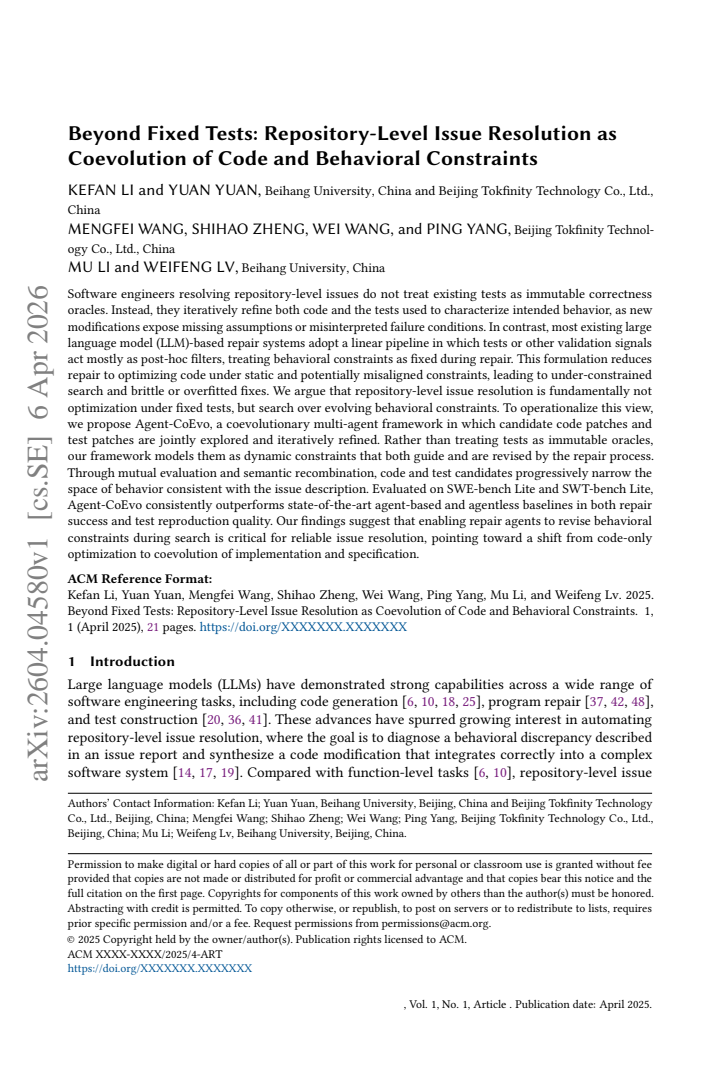 First page