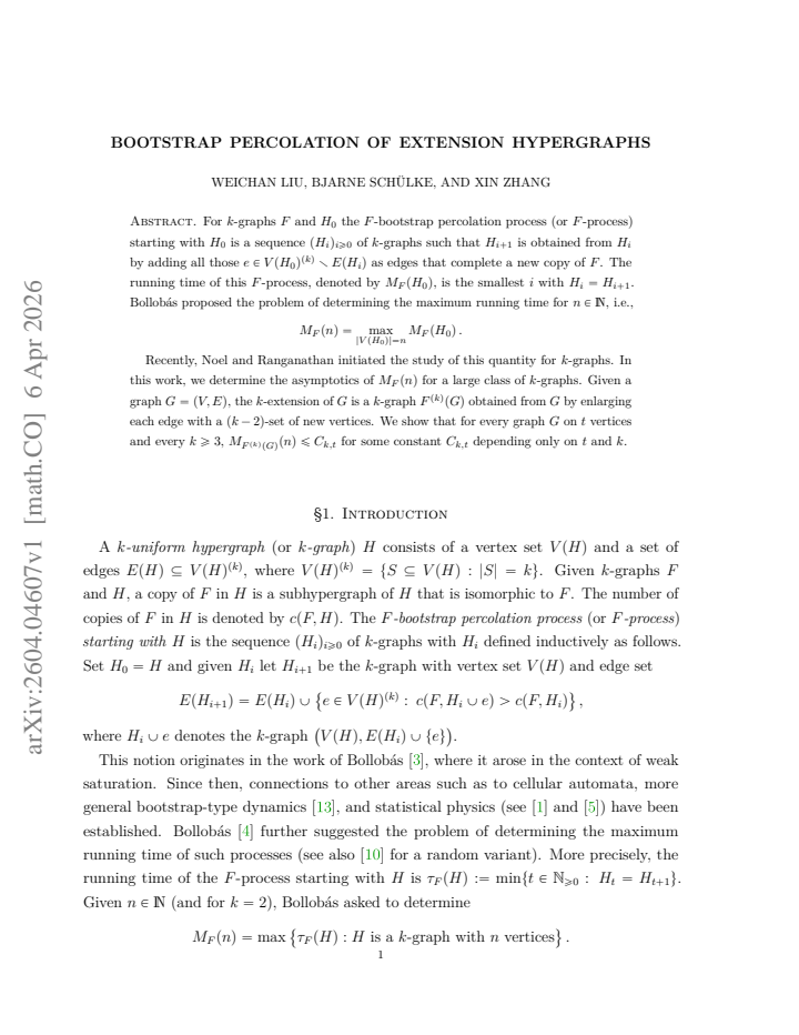 First page
