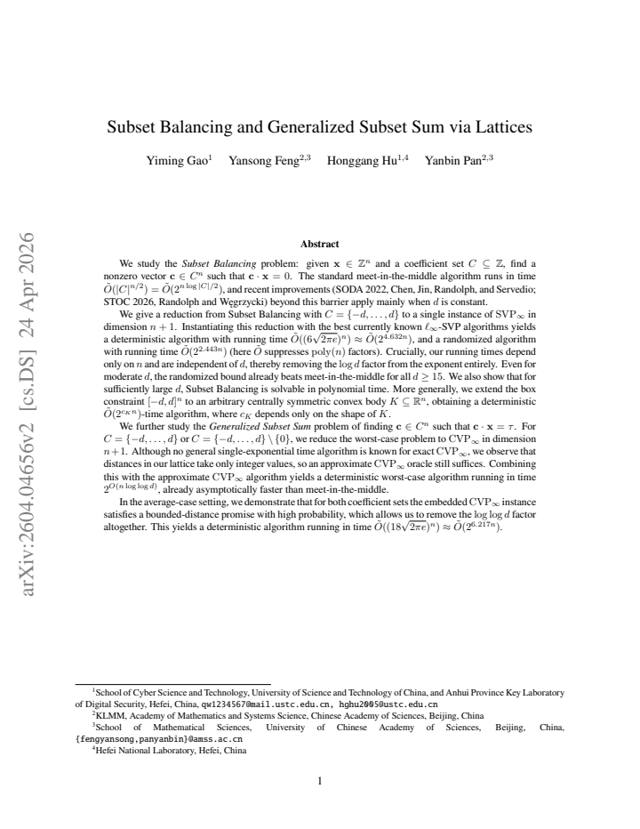 First page