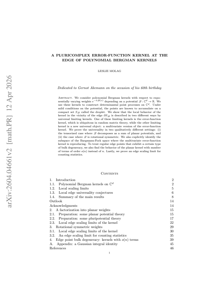 First page