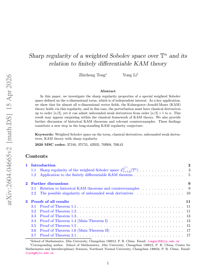 First page