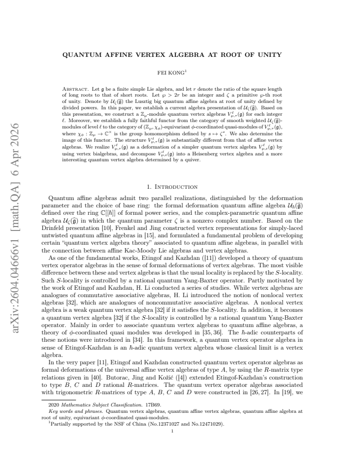 First page