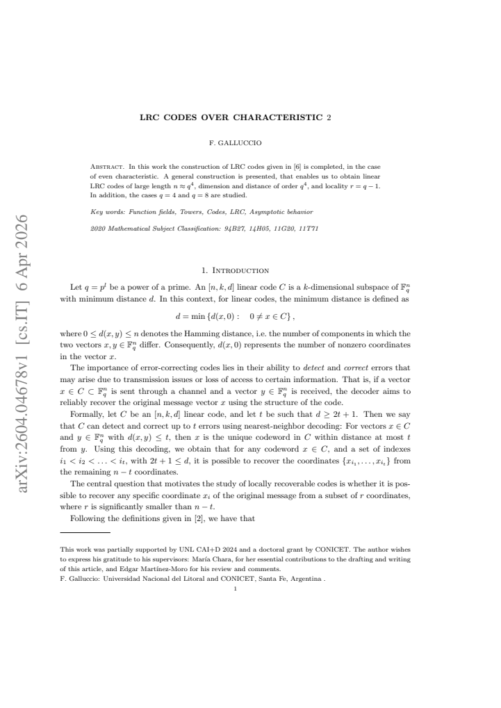 First page