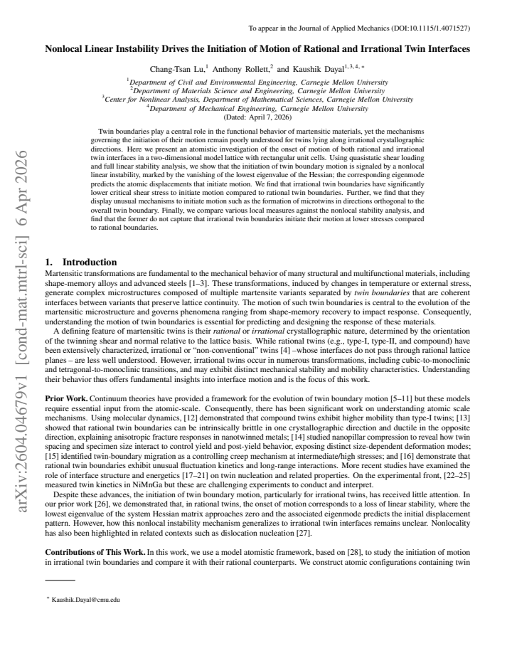 First page