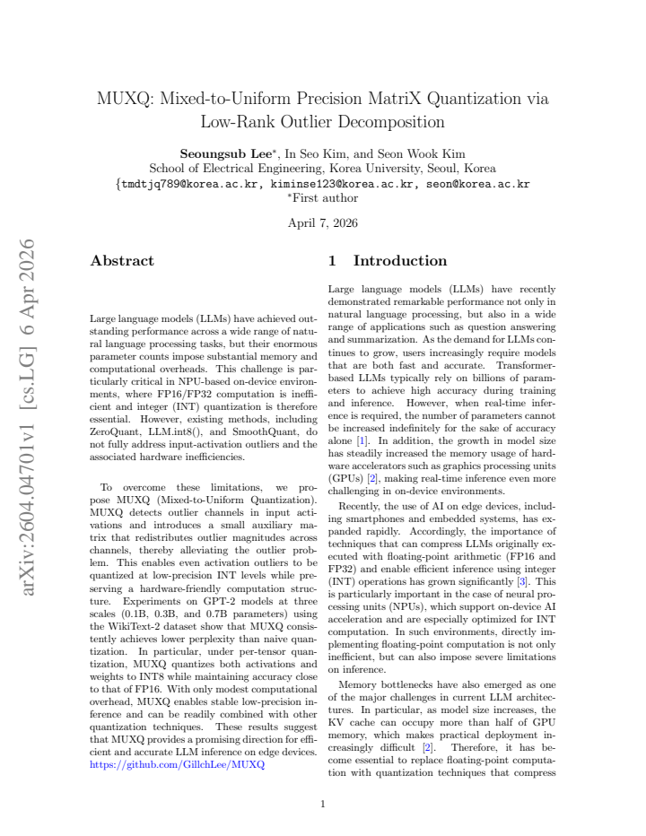 First page