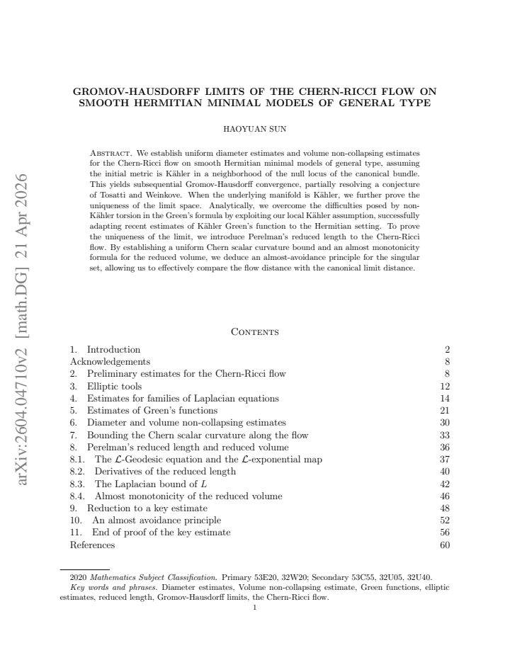 First page