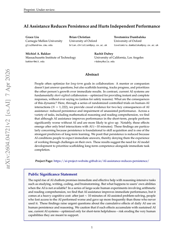 First page