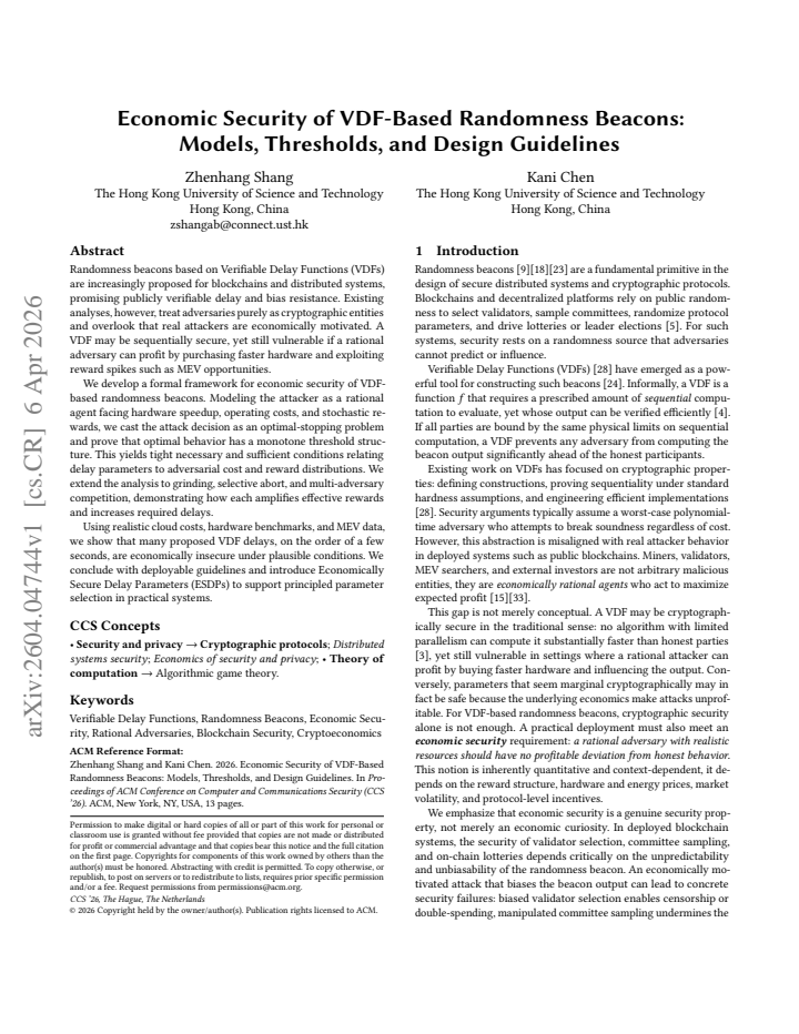 First page