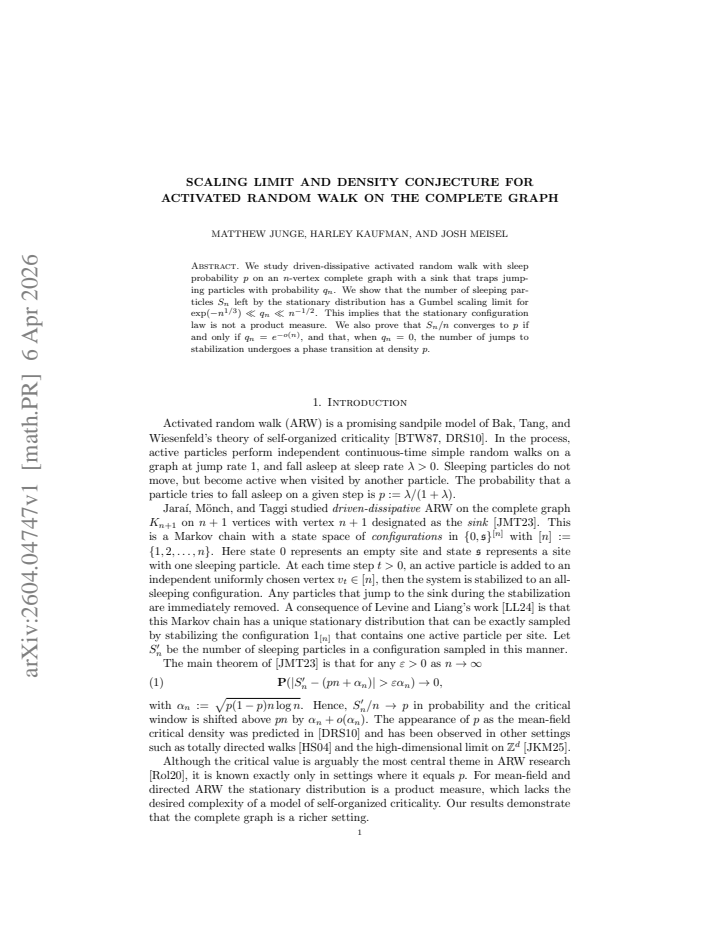 First page