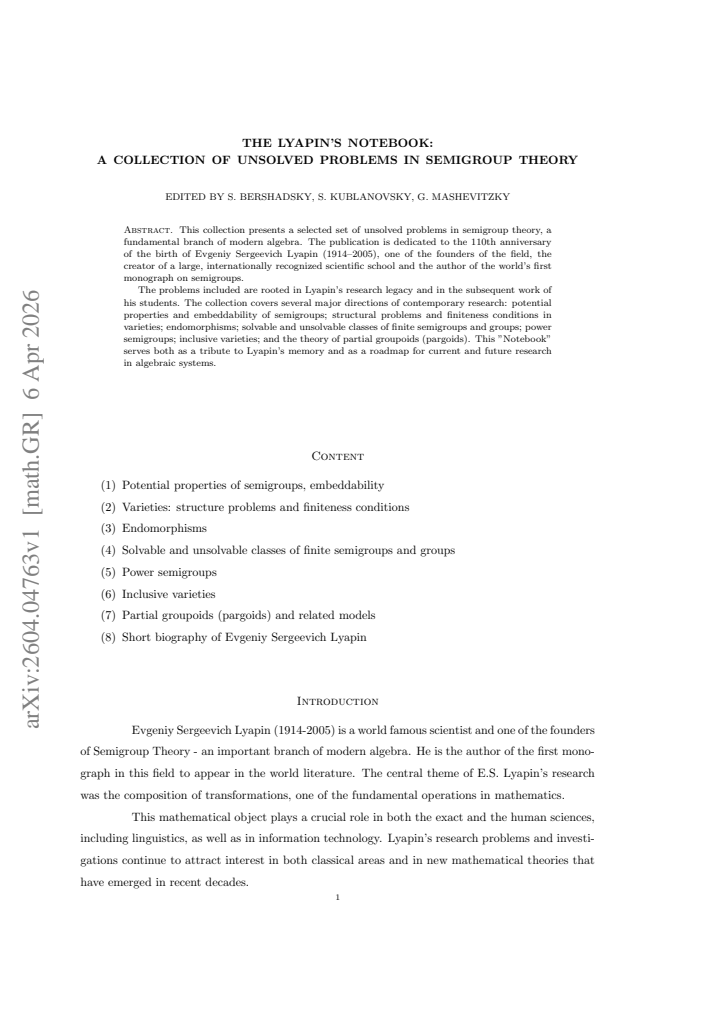 First page